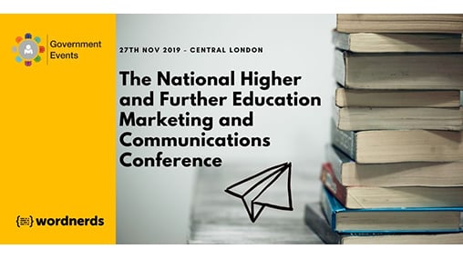 Wordnerds at National Higher and Further Education Marketing and Communications Conference 2019